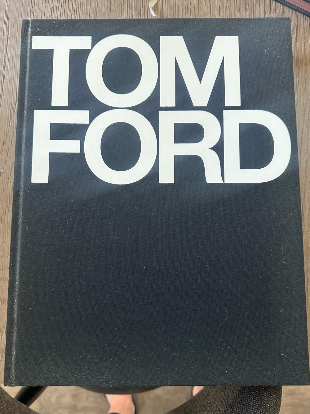 Tom Ford Black Cover Book with White Logo
